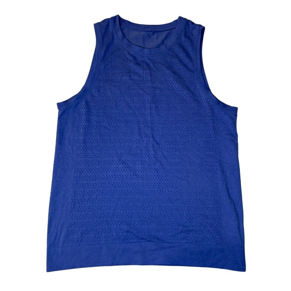 Lululemon Athletica Tank Top Womens Blue Mesh Back Athletic Casual